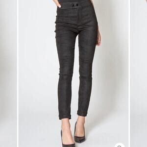 Dear John Snake Print Faux Suede Trousers Sz 30